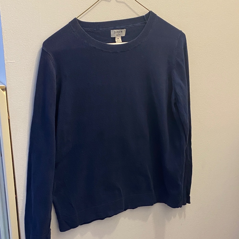 J. Crew Teddie Navy Sweater